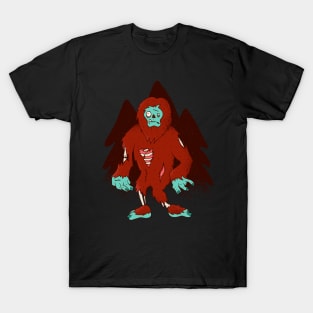 Big Foot's a zombie. T-Shirt